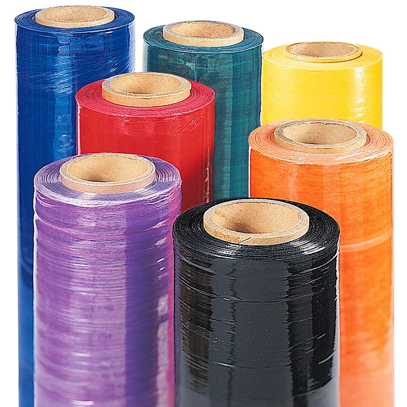 Rollos de película stretch en varios colores